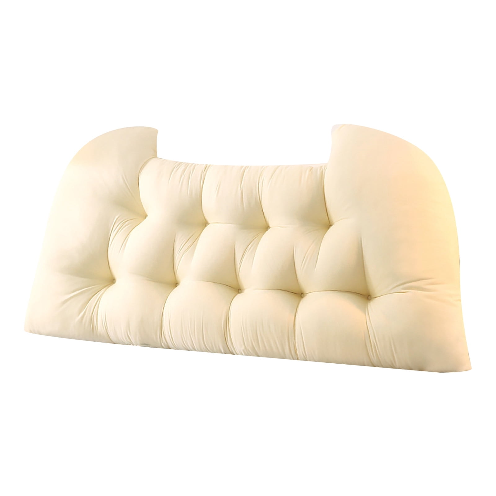 Headboard Pillow for Bed, Large Reading Backrest Pillow with Washable Cover - Support Cushion for Sofa, Bed, Couch - King Size Bolster Wedge Pillow with Cotton Fill