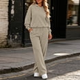 thumbnail image 5 of Mifsaly 2 Piece Lounge Set Women Oversized Hoodies and Baggy Sweatpants with Pockets Fall Winter Fashion Causal Travel Matching Outfits, 5 of 10
