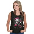 thumbnail image 4 of Vintage Betty Boop Cartoon Biker Babe Tank Top Tee Shirt Women Brisco Brands S, 4 of 5