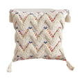thumbnail image 2 of King Pillow Cases, Boho Tufted Pillow Cover With Tassels Woven Jagged Cushion Case For Sofa Bedroom Living Room Decor, 2 of 6
