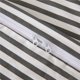 thumbnail image 4 of Juego de Funda Nórdica a Rayas de Algodón Natural, Funda Nórdica Blanca con Gris Oscuro, 4 of 8