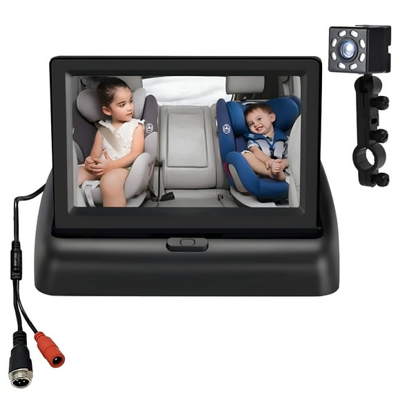 GJX Car Wash Mop with Long Handle, Telescopic Car Wash Brush, Double Head Microfiber Car Wash Mop, 360° Rotating Long Handle Car Cleaning Kit Brush, Windshield Window Cleaning Kit for Car