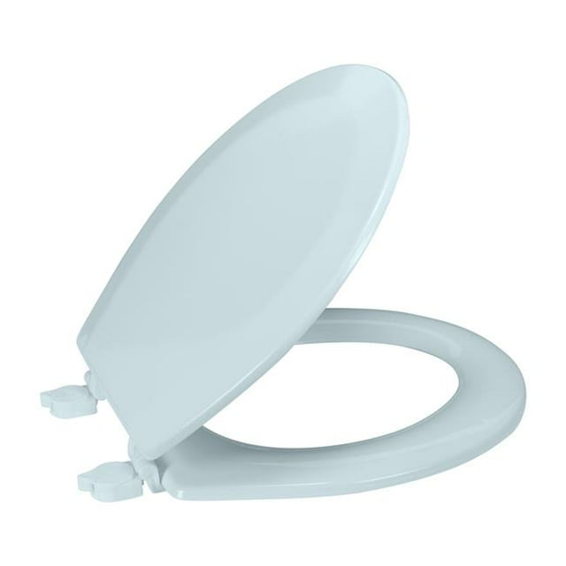 Bath Bliss 7083 Siège de Toilette Rond Standard Biseauté, Bleu Clair