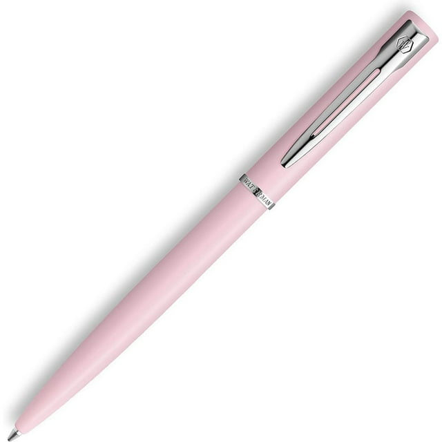 Waterman Allure - Bolígrafo de punta media, color rosa mate con acabado chapado en cromo Waterman Unisex