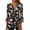 Multicolor Plus Size Blouse for Women_l, variant on CYMMPU Tunic Tops Button V Neck Flare Sleeve Blouses for Women Dressy Casual Floral Printed 3/4 Sleeve Loose Fit Summer Fashion Shirts Spring Tops Pleated Dressy T-Shirts Multicolor M