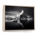 thumbnail image 2 of Designart "Grey Iceberg Arctic gracefulness" Landscapes Floater Framed Wall Art Print, 2 of 7