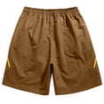thumbnail image 5 of HOOMEUMY Mens Cargo Shorts Comfy Casual Summer Lightweight Elastic Waist Baseball Gym Short Pants with Pockets Coffee XL, 5 of 9