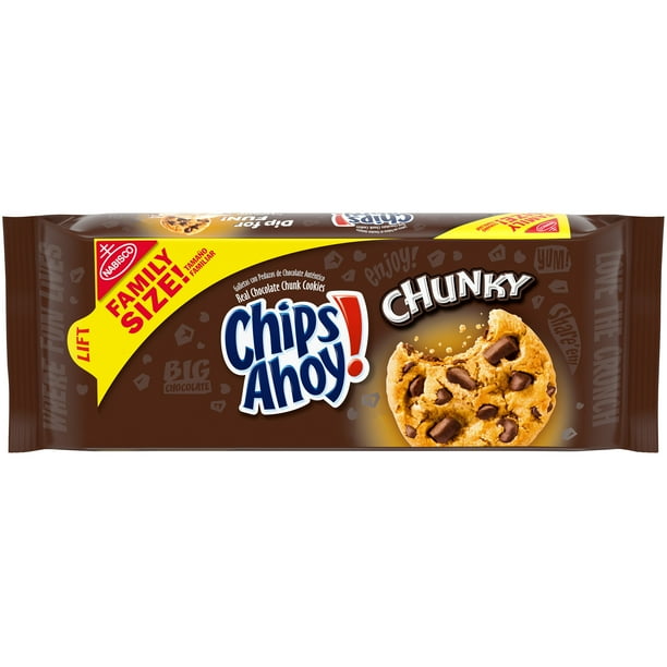 Chips Ahoy Chunky Chocolate Chip Cookies 18 Oz Walmart Com