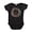 Black, variant on - Neon Spiral Peace Sign II Infant Bodysuit - Cute Infant Bodysuit Baby Romper - Size Newborn - 24 Months