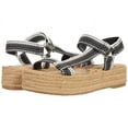 thumbnail image 2 of Sam Edelman Artica Black White Woven Flatform Wedge Platform Espadrilles Sandal (BLACK WHITE, 9), 2 of 5
