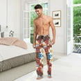 thumbnail image 6 of FORMRS Mens Pajama Pants with Pockets Soft Cotton Sleepwear Lounge Bottoms, Sizes S-2XL, Vibrant Floral, 6 of 7