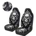 thumbnail image 3 of Uorisanigo Car Seat Covers, Ethnic Skull High Back Seat Covers, 2pcs Aoto Seats Cover Front Seats for Cars, Trucks, Van, SUV, Not Airbag Compatible, Easy to Install, 3 of 7