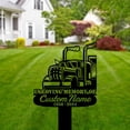 thumbnail image 2 of Handmadetneonsign Truck Metal With Stake, Semi Truck Metal Name Sign Stake, Truck Metal Stake Decor, 2 of 5