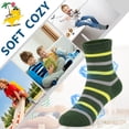 thumbnail image 4 of 12 Pairs Toddler Socks Boys Dinosaur Socks Kids Fun Cartoon Novelty Crazy Crew Sock for Children 1-7 Years Old, 4 of 7