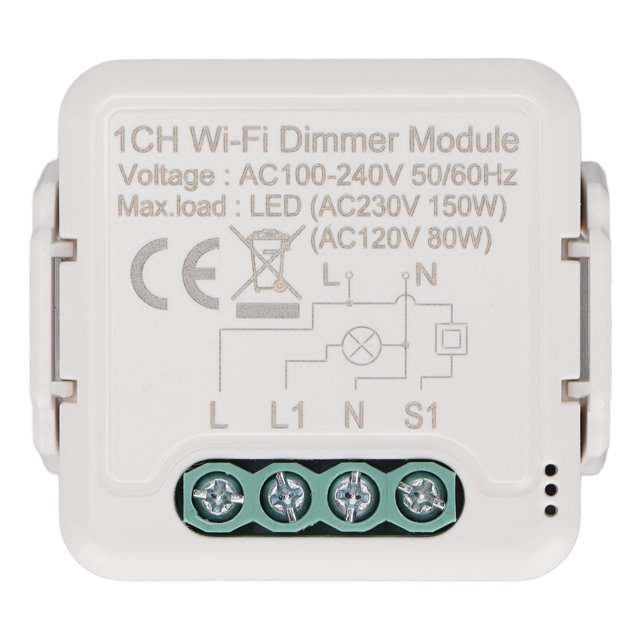 Módulo de Interruptor inteligente WIFI Sincero Control de aplicación de teléfono móvil Blanco