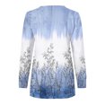 thumbnail image 5 of Chandails à Capuchon Mode pour Femmes 2023 Hauts Automne Manches Longues Chandail Ample Chemise Chic Décontractée Chandails à Col Rond pour Dames Rabais de 50 % Liquidation Costumes d'Halloween/Noël, 5 of 5