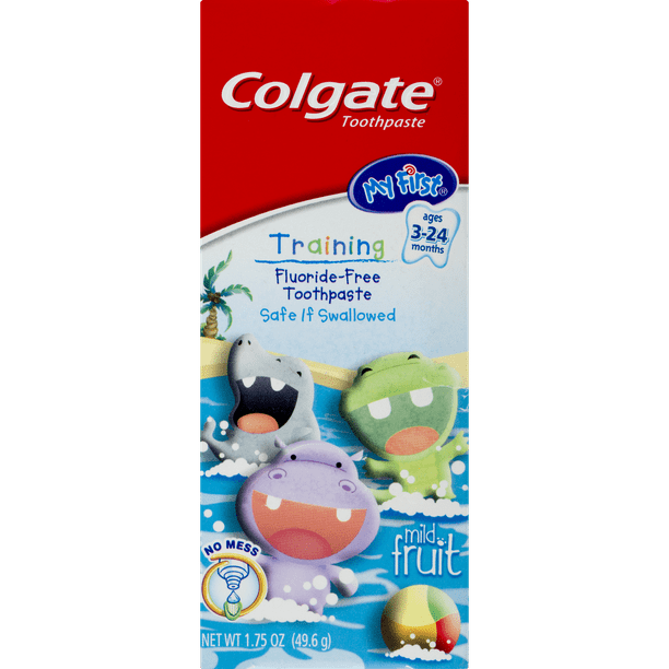 Colgate My First Baby and Toddler Toothpaste, Fluoride Free and SLS