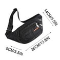 thumbnail image 3 of XiYing Mens Canvas Waist Bag Crossbody Chest Pack with Multiple Pockets for Travel Storage 1 Piece, 3 of 5