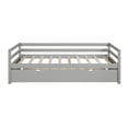 thumbnail image 5 of Tcbosik Daybed With Trundle Frame Set, Twin Size, Gray, 5 of 8