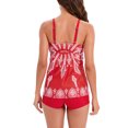 thumbnail image 3 of Traje de baño de dos piezas con tiras en la espalda y estampado conservador para mujer Traje de baño Fridja  nalpqowj55997, 3 of 8