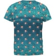 thumbnail image 2 of Christmas Caroling Jellyfish Pattern All Over Mens T Shirt Multi MD, 2 of 2