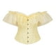 thumbnail image 2 of Corsé vintage con tirantes y estampado de vendaje para mujer, top de poliéster moldeador, 2 of 7