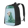 thumbnail image 2 of Daiia Dog Wrapped in Towel Backpack for Men and Women -Durable Backpack Large Capacity, Water-Resistant Bag with Adjustable Straps and Laptop Compartment, 2 of 9