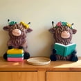 thumbnail image 5 of Highland Cow Figurine Highland Cow Bathroom Decor Ideal Cow Lover Gift for Home Bathroom Kitchen Living Room Office and Garden Decoration, 5 of 5