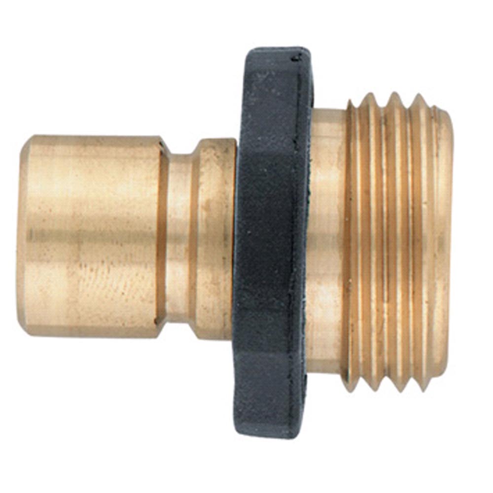 Orbit Aluminum Male Garden Water Hose Quick Connect Fitting for fast disconnect - image 1 of 2