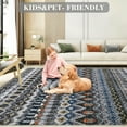 thumbnail image 5 of Garvee 2'x6' Vintage Runner Rug Non-Slip Boho Bedroom Rug Geometric Rug Soft Foldable Accent Rugs Home Decor, Gray Multi, 5 of 6