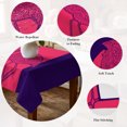 thumbnail image 5 of Pink Navy Blue Flamingo Table Cloth Waterproof Tablecloths, Summer Beach Coastal Modern Art Tablecloth Dining Table Cover for Kitchen Party Tabletop Outdoor, Rectangle Tablecloth 54x108 Inch, 5 of 9
