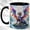 Black, variant on Rainbow Dragon Coffee Mug, Fantasy Dragon Mug, Ceramic 11 oz
