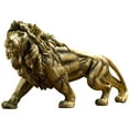 thumbnail image 2 of yotijay Large Lion Statue Animal Figurine Lucky Crafts Resin for Shelf Dining Room Decor, 2 of 9