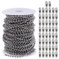 thumbnail image 1 of 1 Set Stainless Steel Ceiling Fan Ball Chain DIY Necklace Chain with Buckles, 1 of 6