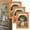 3PCS, variant on Funny Frog Fridge Magnet Kitchen Decor, Retro Mini Framed Frog Art Wooden Magnet, Fun Vintage Refrigerator Magnets for Adults, Cute Animal Magnets for Office Home Decorative Novelty Gift