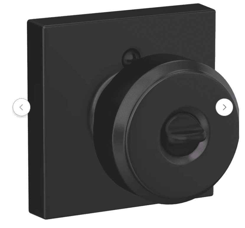 Bowery Matte Black Keyed Entry Door Knob with Collins Trim