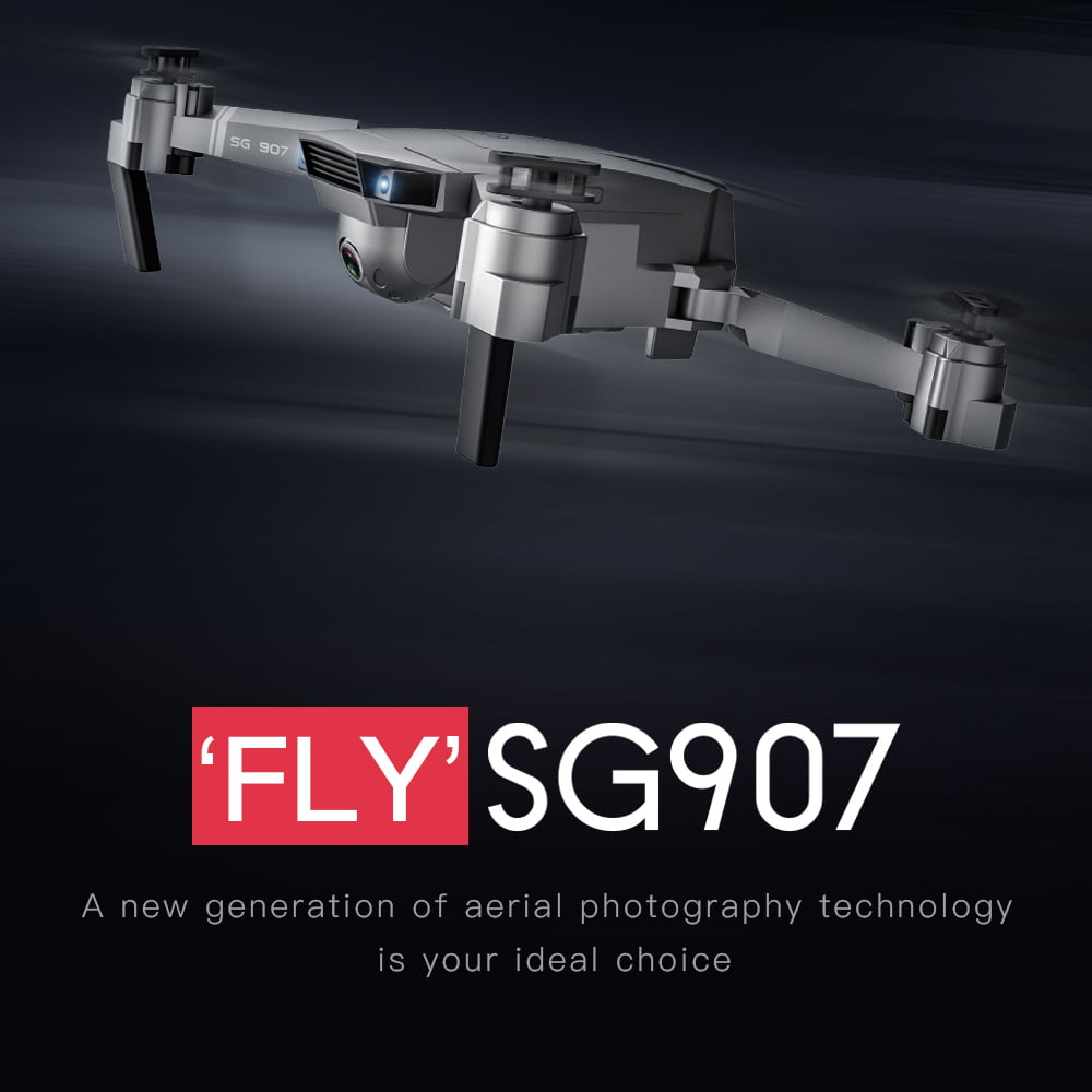 SG907 GPS Drone with 4K 1080P Dual Camera 5G WIFI FPV Optical Flow+3 Battery+Bag 