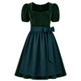 thumbnail image 6 of XFeng Women's German Dirndl Dress Bavarian Oktoberfest Carnival for Holiday, 6 of 7
