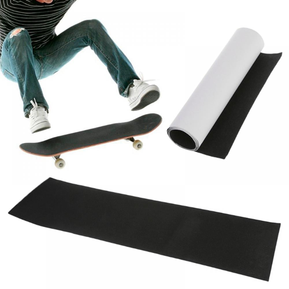 Skateboard Grip Tape Sheet Black Bubble Waterproof Longboard Sandpaper 