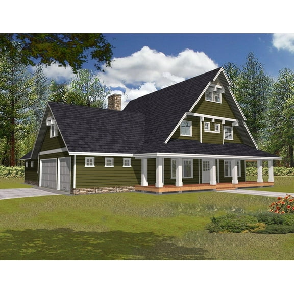 001-3171: Beach & coastal 3 Bed, 3 Bath Luxury Home Plan, 3657 Sq Ft: Full Blueprints with License to Build by Home Plan Marketplace - Lesuto