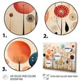 thumbnail image 3 of Designart "Colorful Mid Century curious Wallpapers" Mid-century Floater Framed Canvas Wall Art, 3 of 7