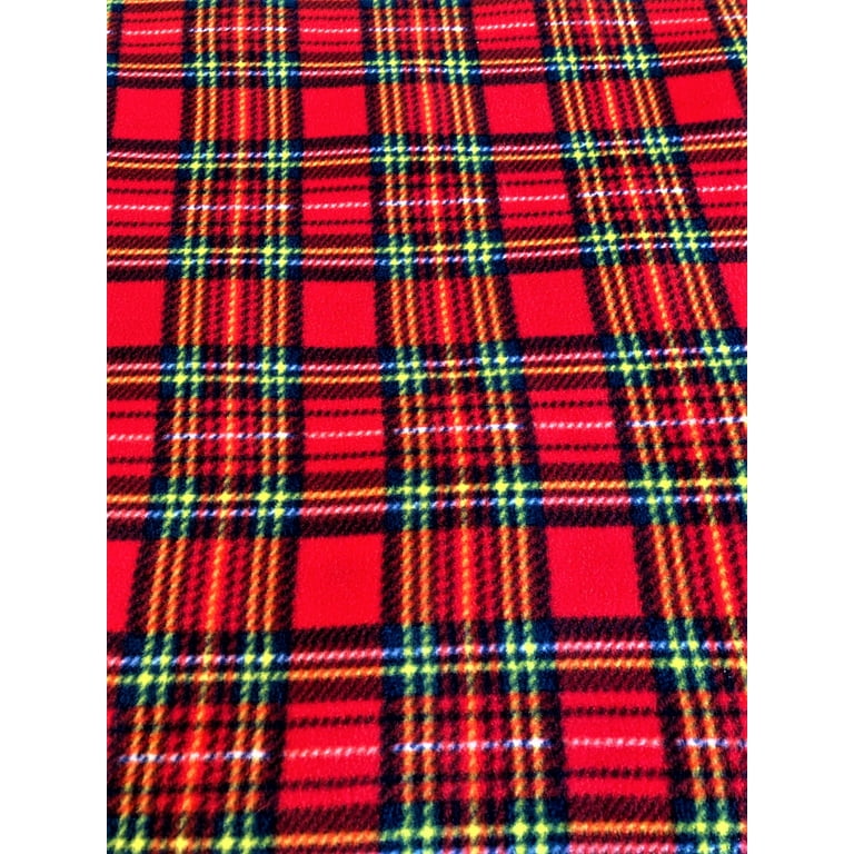 100% Cotton Tartan Plaid Flannel Fabric Sold by the Yard and Bolt