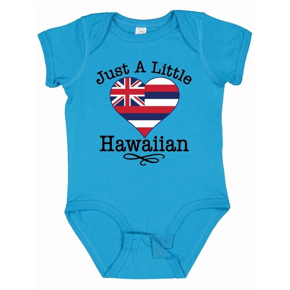 Inktastic Just a Little Hawaiian Boys or Girls Baby Bodysuit