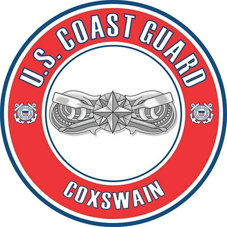- US Coast Guard Coxswain Badge 10 Inch Decal