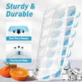 thumbnail image 3 of Ice Cube Tray with Lid, 4 Packs 56 Cubes Durable Stackable Ice Cube Trays for Freezer with Removable Lids, Easy-Release Plastic & Silicone Ice Tray for Cocktail, Coffee, 3 of 6