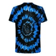 thumbnail image 6 of CFLVAEK Tie Dye T Shirts for Men Big and Tall Short Sleeve Tshirt Loose Fitted Round Neck Tshirts Fashion Graphic Tees for Men Blue XL, 6 of 6