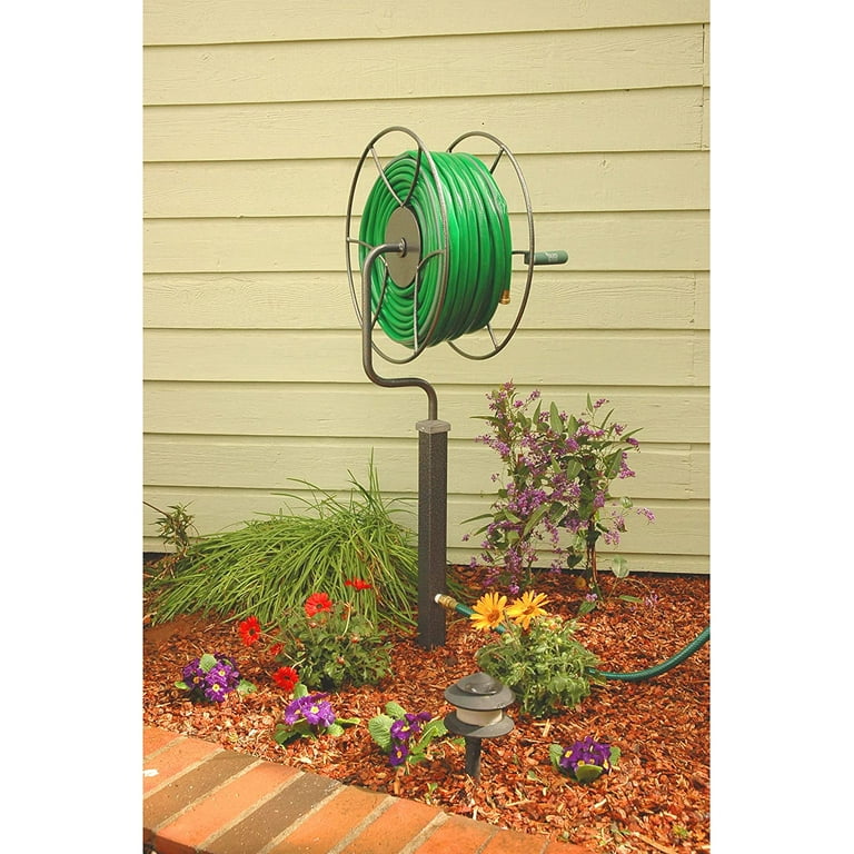 Yard Butler Swivel Hose Reel - Garden Hose Holder - Wall Mount