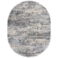 thumbnail image 2 of Safavieh Berber Damian Abstract Shag Area Rug, Gray Blue/Cream, 6' x 8' Oval, 2 of 10