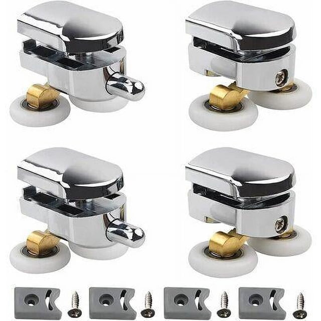 Soporte elegante para estantes de vidrio, soportes ajustables sin marco, clips resistentes para espesores de 4 a 8 mm, aleación de zinc con acabado cromado pulido, diseñado para entornos húmedos, se