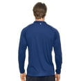 thumbnail image 3 of Expert Brand Men's Drimax Dri Fit Athletic Half Zipper Training Jacket, Navy, XL, 3 of 5